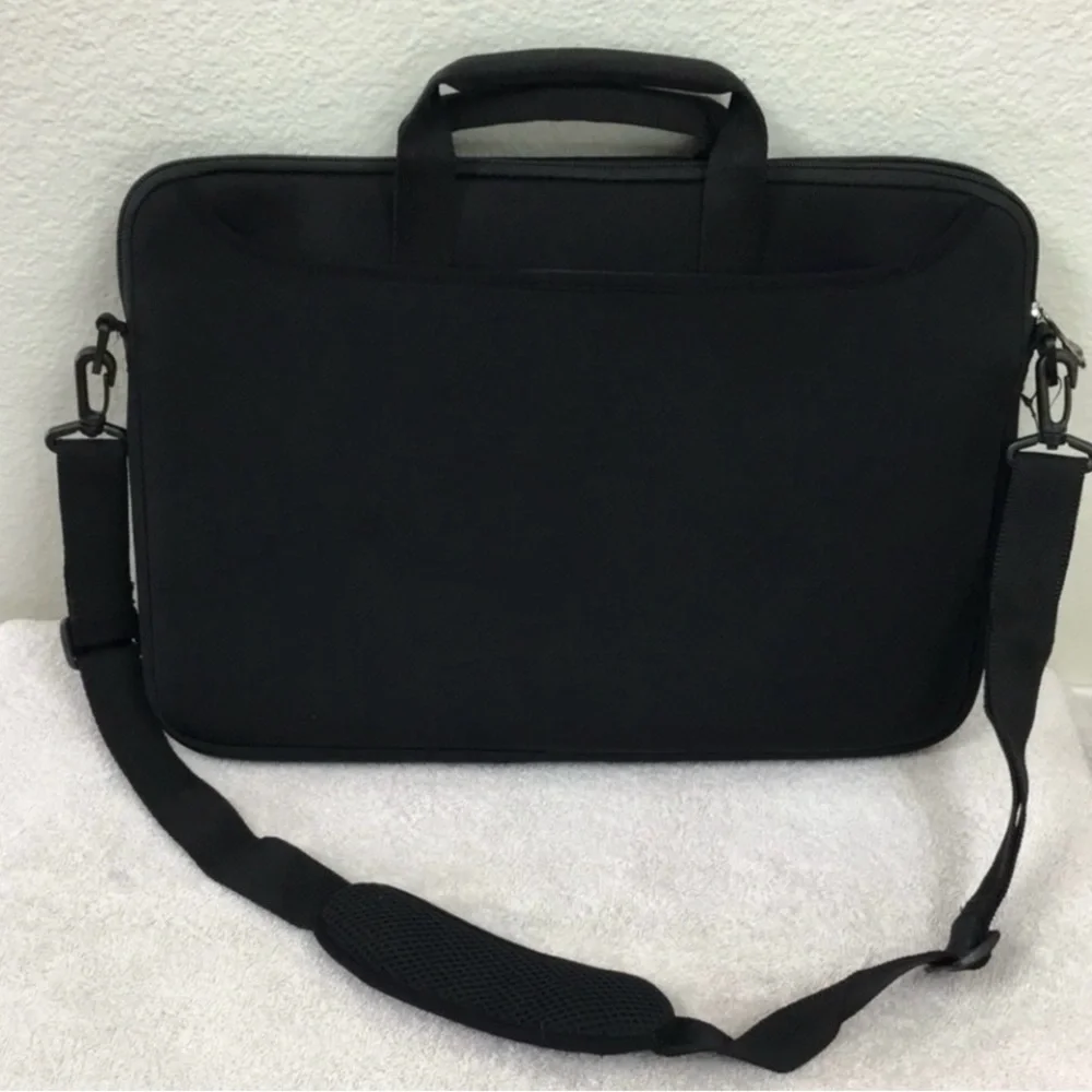 SwissGear Unisex Black Neoprene Shoulder Strap Laptop Bag Commuter Travel Work